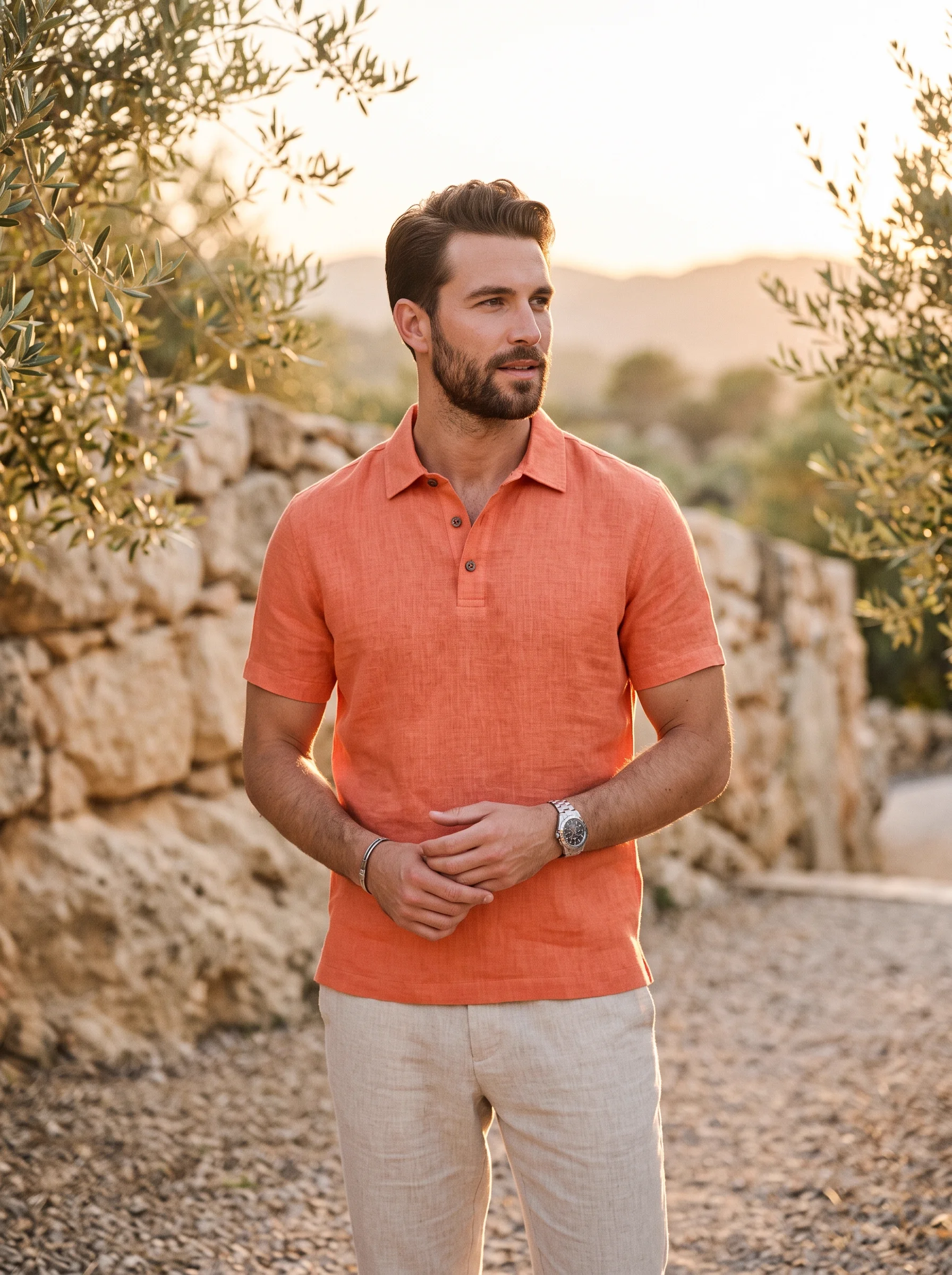 Refined Men's Organic Linen Shirt