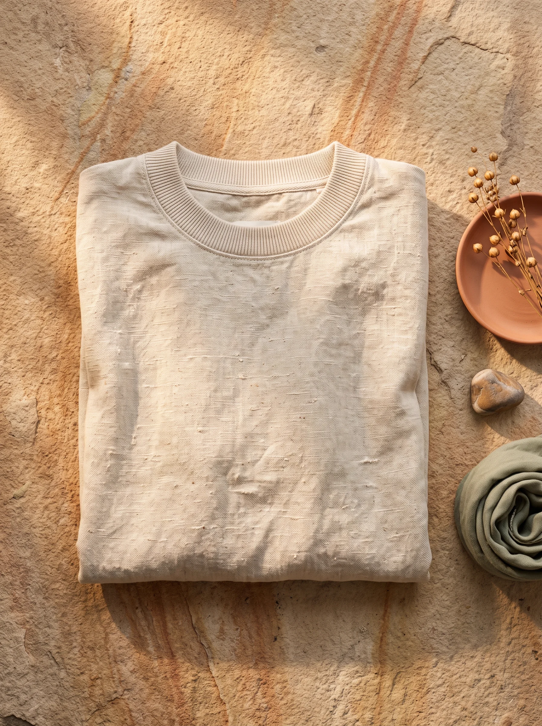 Crewneck Linen Pullover