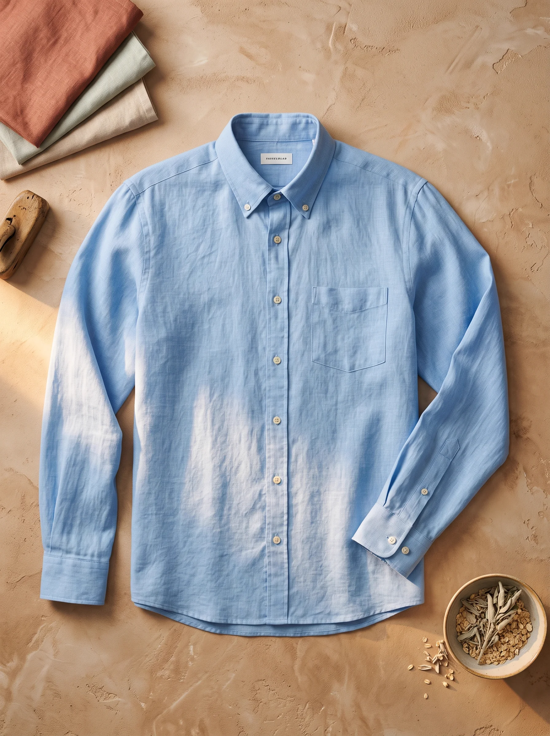 Classic Long-Sleeve Linen Shirt